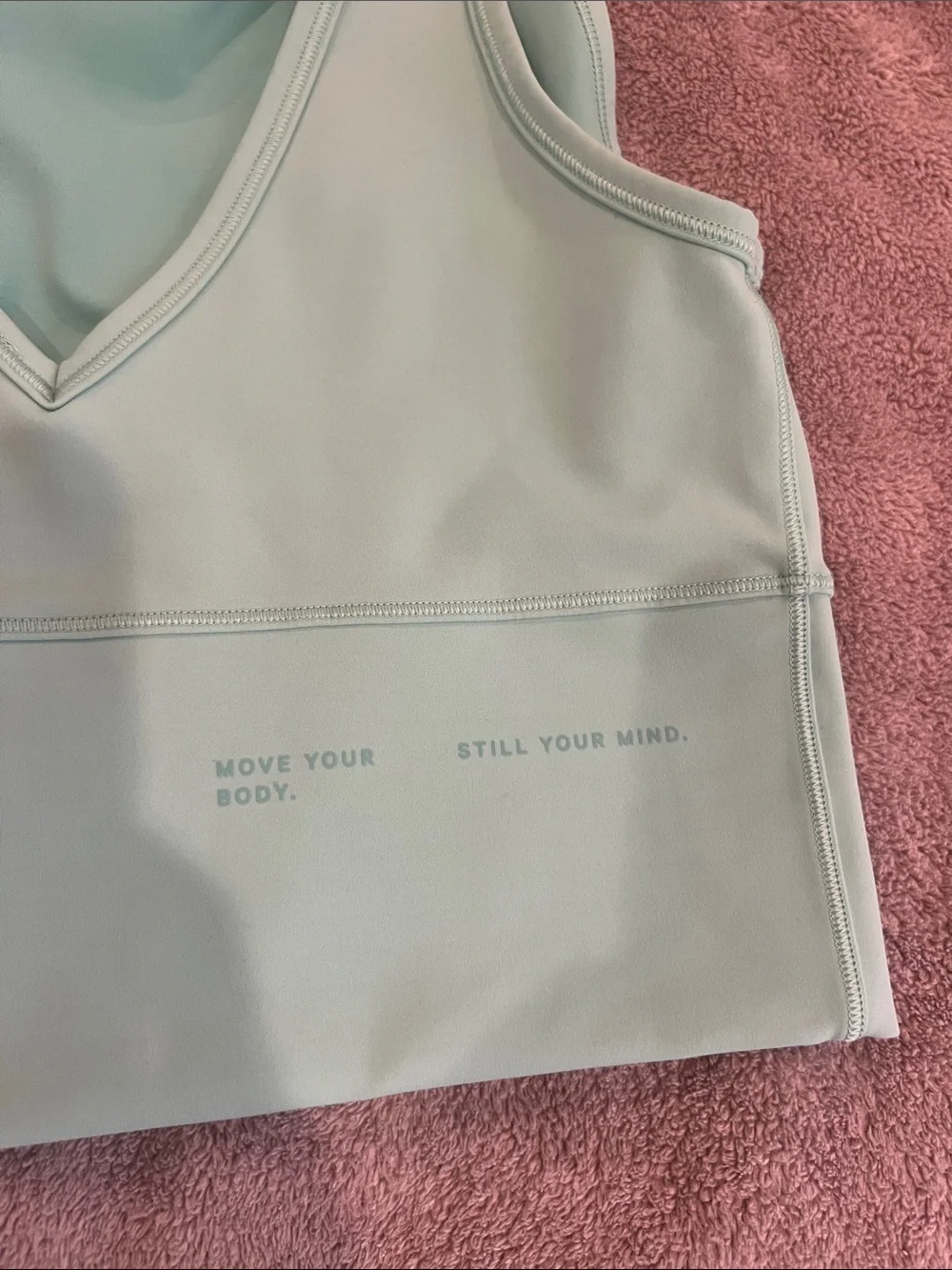 lululemon athletica Mint Green Cropped Tank Top